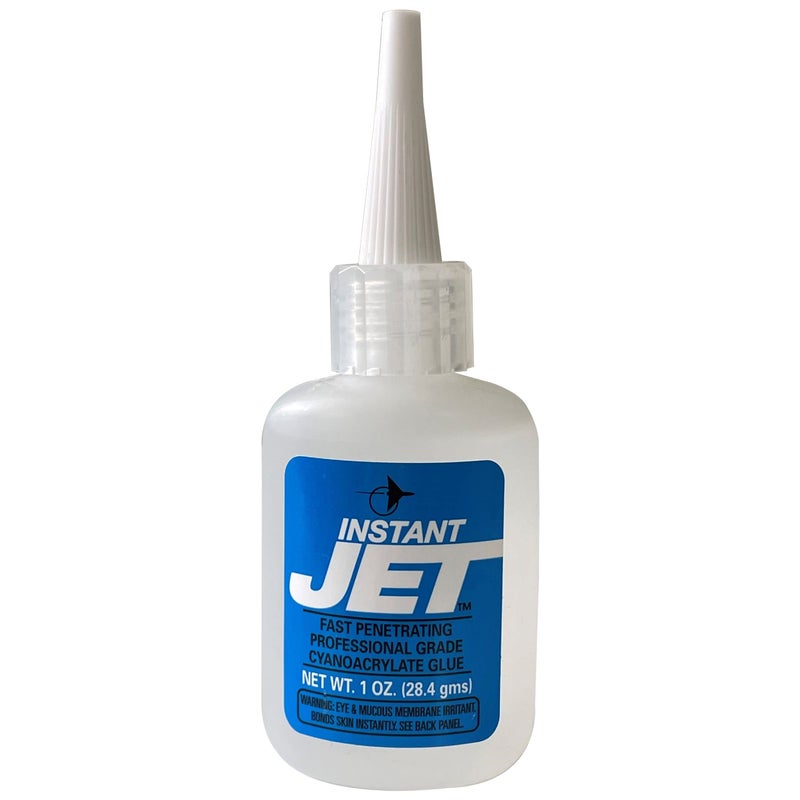 Jet Glue Instant and Long Lasting CA Glue - Fast Action Multipurpose - Penetrates Porous Materials and Increases Impact Resistance - Image 1